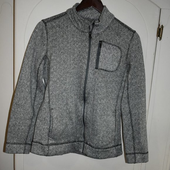 NWOT MARC NEW YORK ANDREW MARC FLEECE-LINED JACKET BLACK HERRINGBONE - Picture 3 of 16